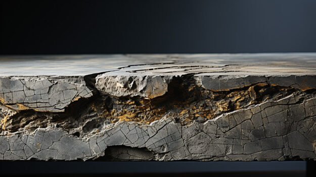 Natural Stone Concrete Table with Cracks: Elevate Your Space