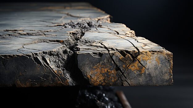 Natural Stone Concrete Table with Cracks: A Luxurious Statement Piece