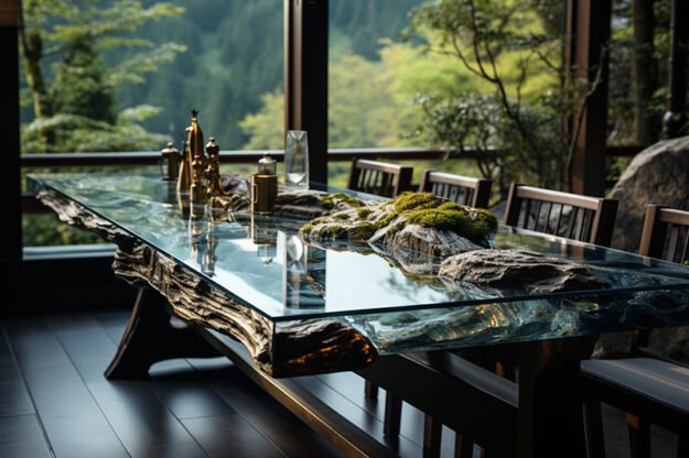 Nature-Inspired Organic Table: Elevate Your Space with Timeless Elegance