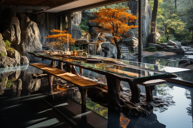 Nature-Inspired Organic Table: Elevate Your Dining Experience