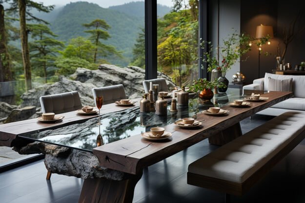 Nature-Inspired Organic Table: Elevate Your Dining Experience