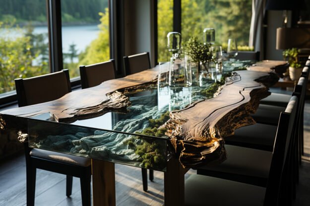 Nature-Inspired Organic Table: A Masterpiece of Elegance and Craftsmanship