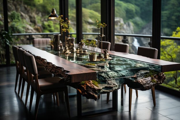 Nature-Inspired Organic Table: Elevate Your Dining Experience