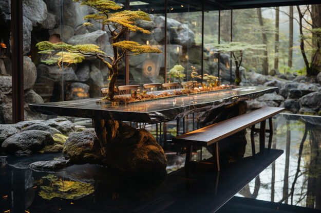 Nature-Inspired Organic Table: Elevate Your Space with Timeless Elegance