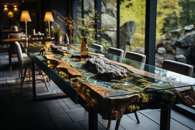 Nature-Inspired Organic Table: Elevate Your Space with Timeless Elegance