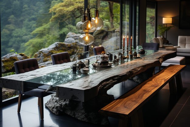 Nature-Inspired Organic Table: Elevate Your Dining Experience