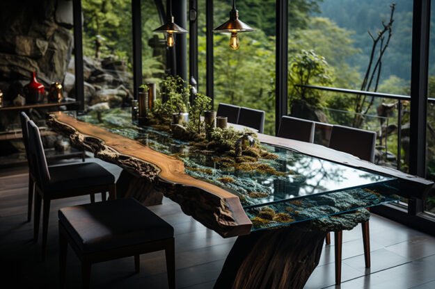 Nature-Inspired Organic Table: Elevate Your Dining Experience