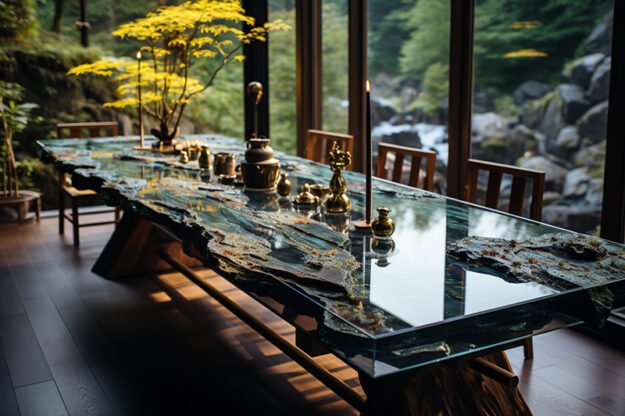 Nature-Inspired Organic Table: Elevate Your Space with Elegance