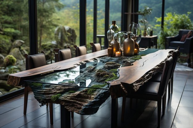 Nature-Inspired Organic Table: Elevate Your Dining Experience