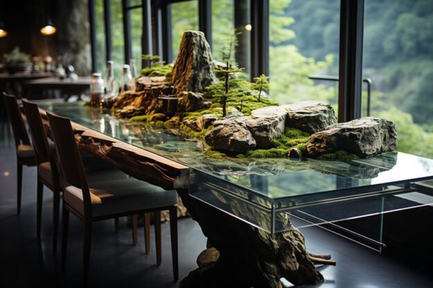 Nature-Inspired Organic Table: A Masterpiece of Serenity