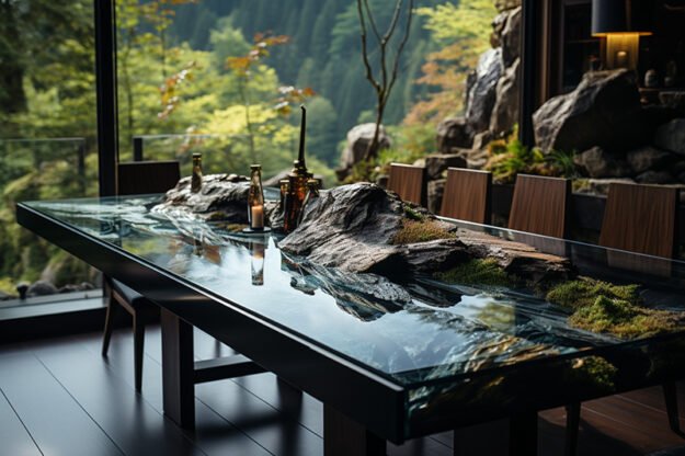 Nature-Inspired Organic Table: Elevate Your Space with Artistry and Elegance