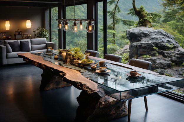 Nature-Inspired Organic Table: Elevate Your Dining Experience