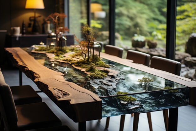 Nature-Inspired Organic Table: Evoke Tranquility in Your Space