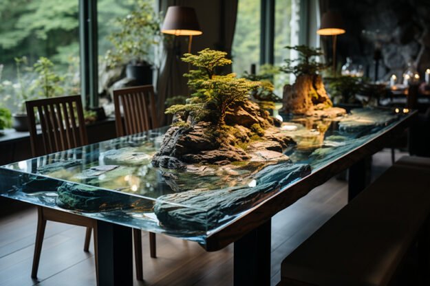 Nature-Inspired Organic Table: A Masterpiece of Serenity