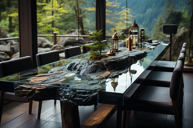 Nature-Inspired Organic Table: Elevate Your Space with Timeless Elegance