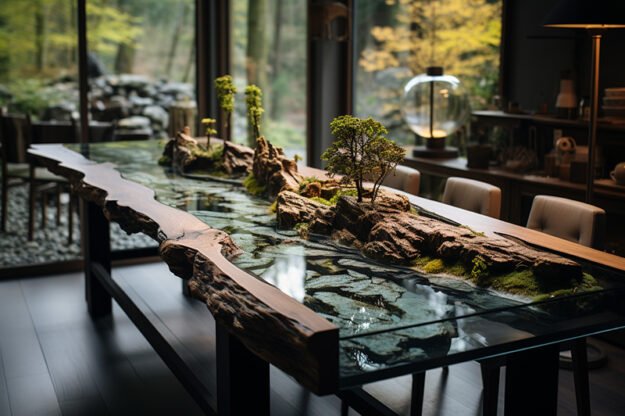 Nature-Inspired Organic Table: Elevate Your Space with Timeless Elegance
