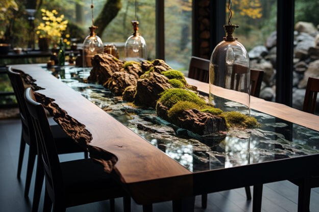Nature-Inspired Organic Table: Elevate Your Space with Nature’s Elegance
