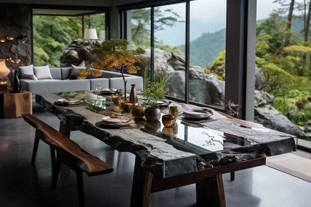 Nature-Inspired Organic Table: Elevate Your Dining Experience