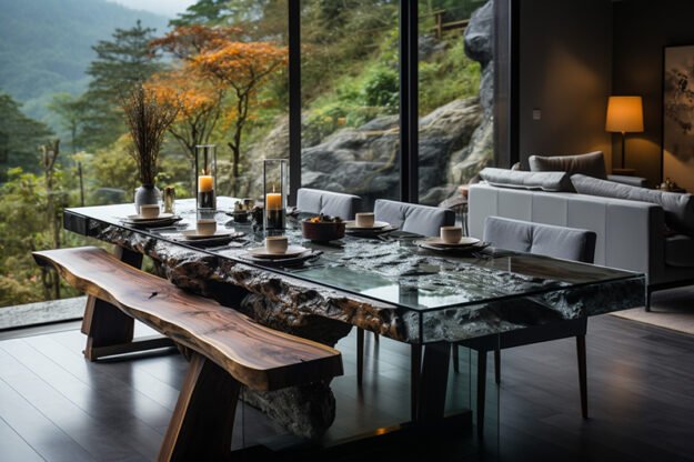Nature-Inspired Organic Table: Elevate Your Dining Experience