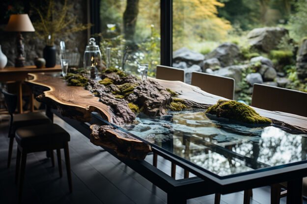 Nature-Inspired Organic Table: A Harmonious Blend of Nature and Elegance