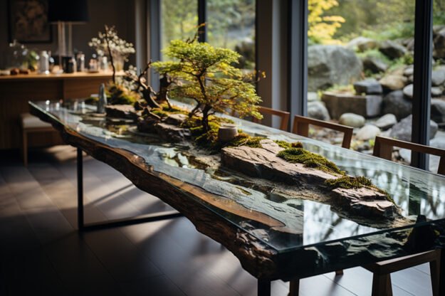 Nature-Inspired Organic Table: A Harmonious Blend of Artistry and Nature