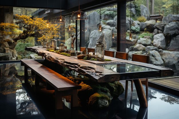 Nature-Inspired Organic Table: Elevate Your Dining Experience