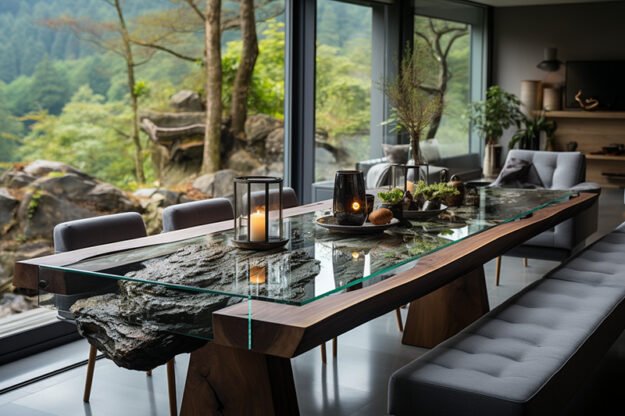Nature-Inspired Organic Table: Elevate Your Dining Experience