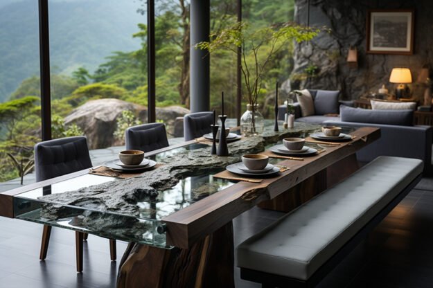 Nature-Inspired Organic Design Table: