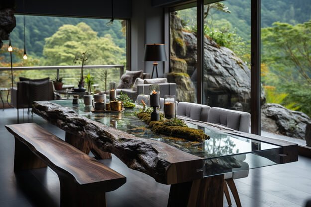 Nature-Inspired Organic Table: Elevate Your Dining Experience