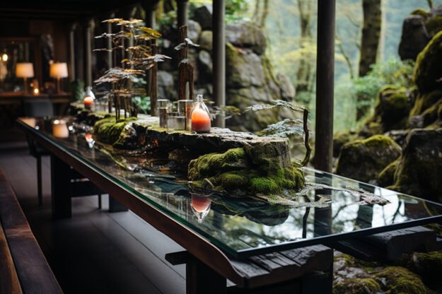Nature-Inspired Organic Table: A Timeless Embrace of Nature