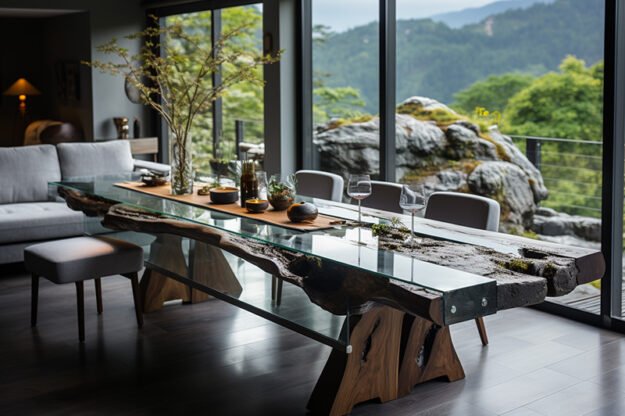 Nature-Inspired Organic Table: Elevate Your Space with Timeless Elegance