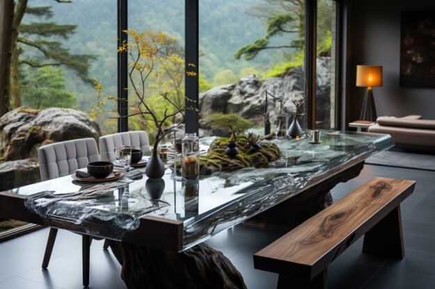 Nature-Inspired Organic Table: A Touch of Serenity and Elegance