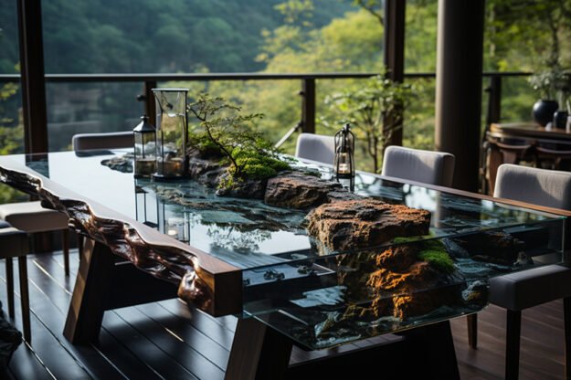 Nature-Inspired Organic Table: A Timeless Fusion of Elegance and Nature