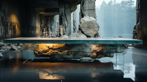 Nature-Inspired Organic Table - Elevate Your Space