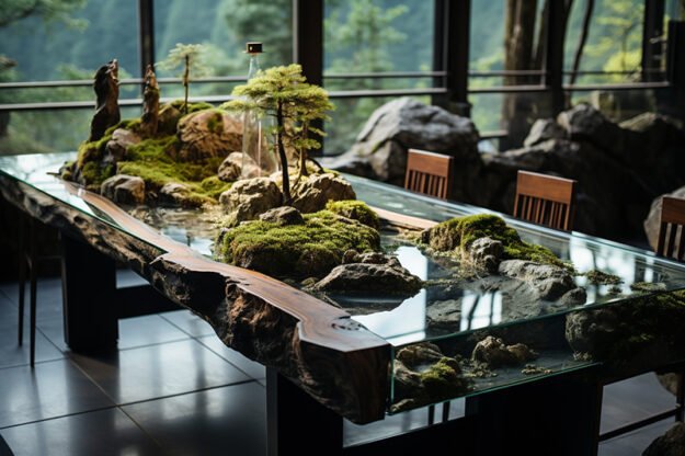 Nature-Inspired Organic Table: Elevate Your Space with Timeless Elegance