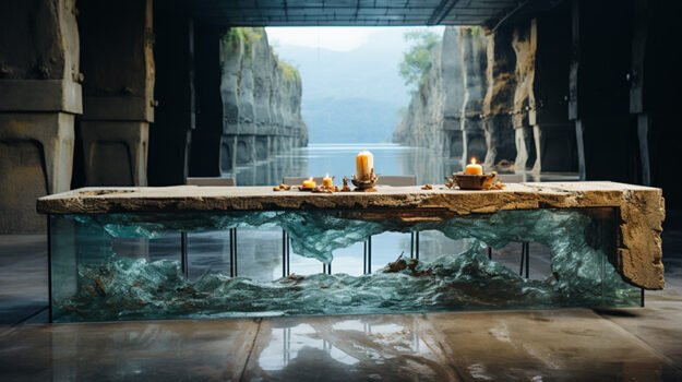 Nature-Inspired Organic Table: Elevate Your Space with Timeless Elegance