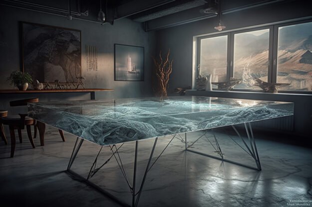 Nature-Inspired Organic Table: Experience Artistry in Every Detail