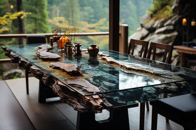 Nature-Inspired Organic Table: Elevate Your Space with Timeless Elegance