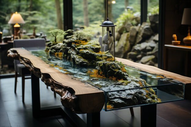 Nature-Inspired Organic Table: Elevate Your Space with Nature's Artistry