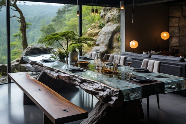 Nature-Inspired Organic Table: Elevate Your Dining Experience