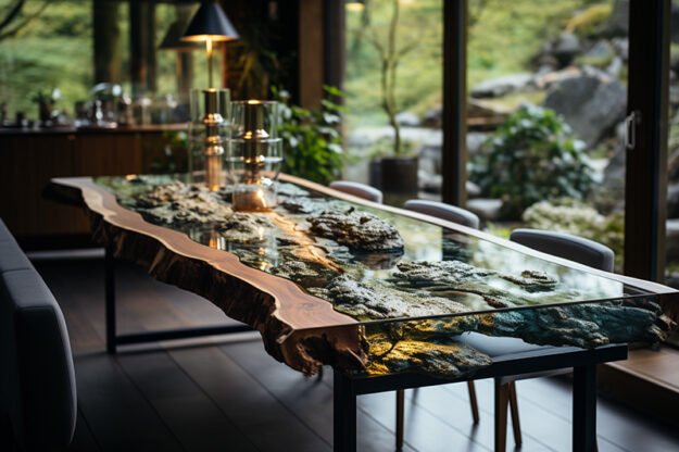 Nature-Inspired Organic Table: A Statement of Elegance and Craftsmanship
