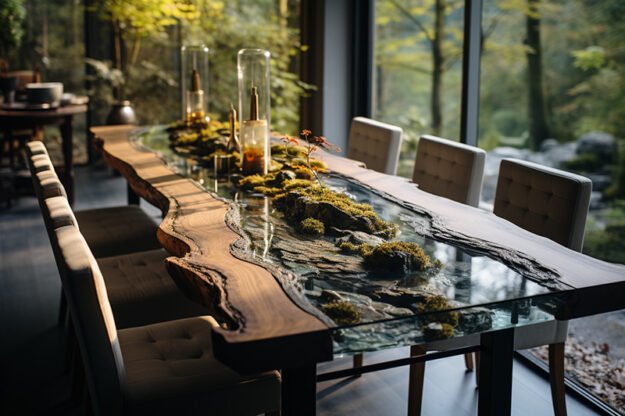 Nature-Inspired Organic Table: Elevate Your Space with Elegance