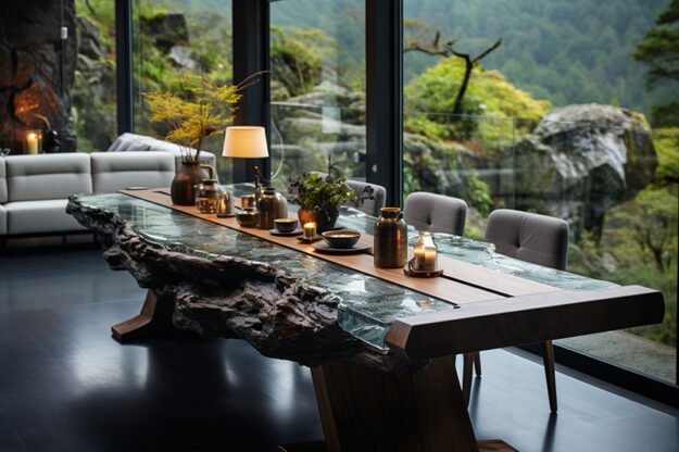 Nature-Inspired Organic Table: Elevate Your Living Space