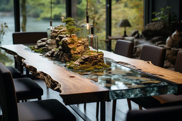 Nature-Inspired Organic Table: Craftsmanship Meets Tranquility