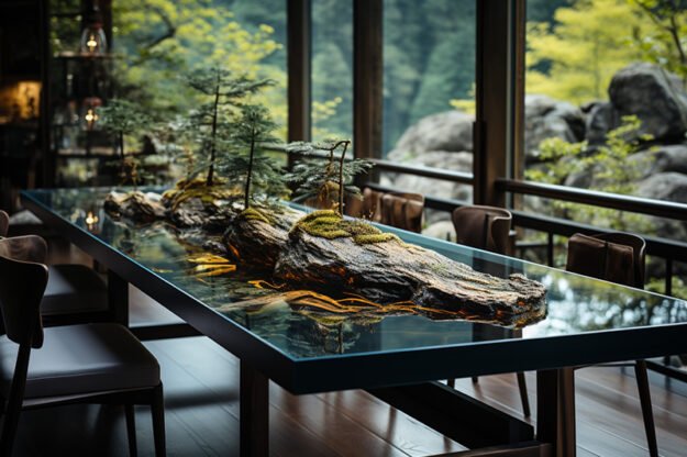 Nature-Inspired Organic Table: Transform Your Space with Serenity and Elegance