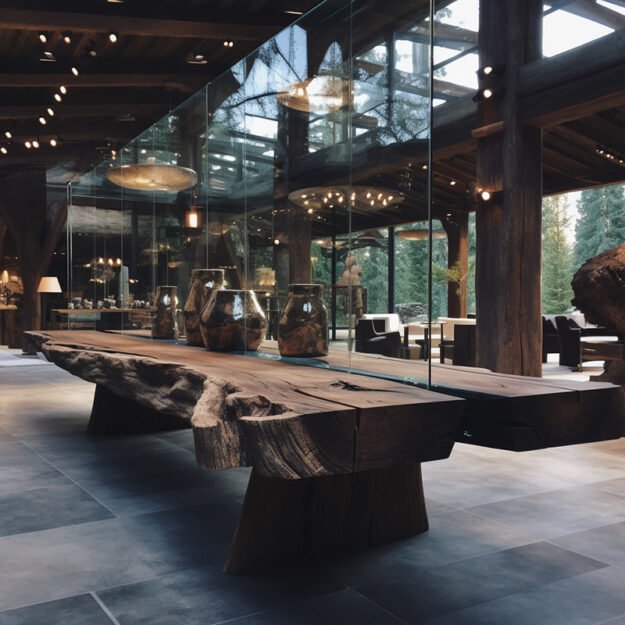 Glass River Table: A Stunning Centerpiece for Your Modern Sanctuary