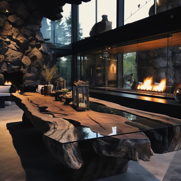 Glass River Table: A Stunning Centerpiece for Modern Elegance