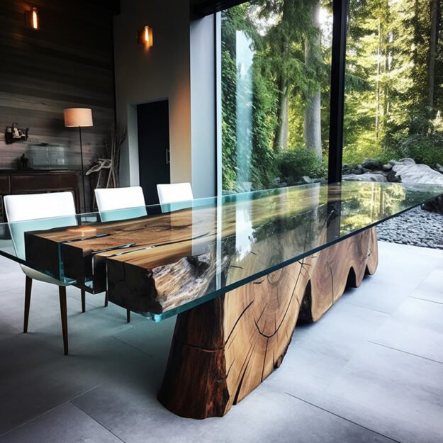 Exquisite Glass River Table That Transforms Your Space