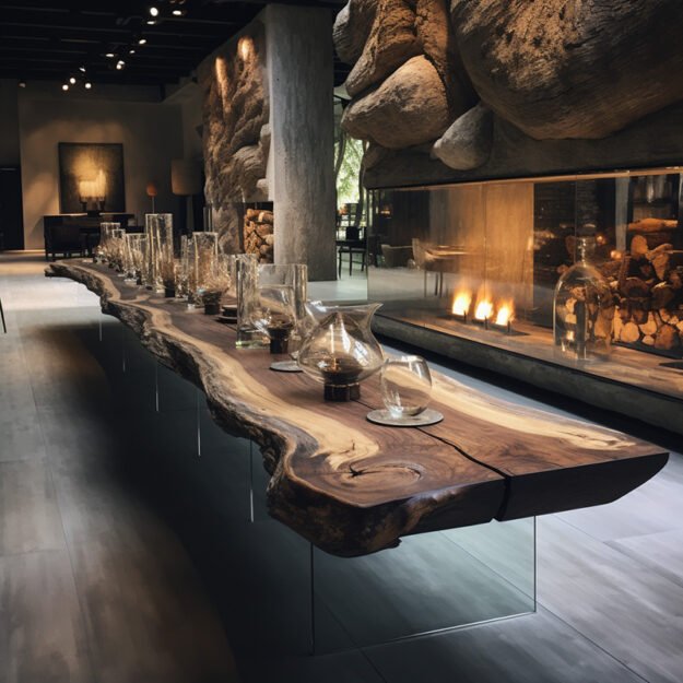 Exquisite Glass River Table for Timeless Elegance