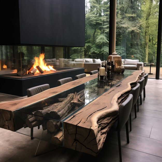 Glass River Table: The Ultimate Statement Piece for Your Home